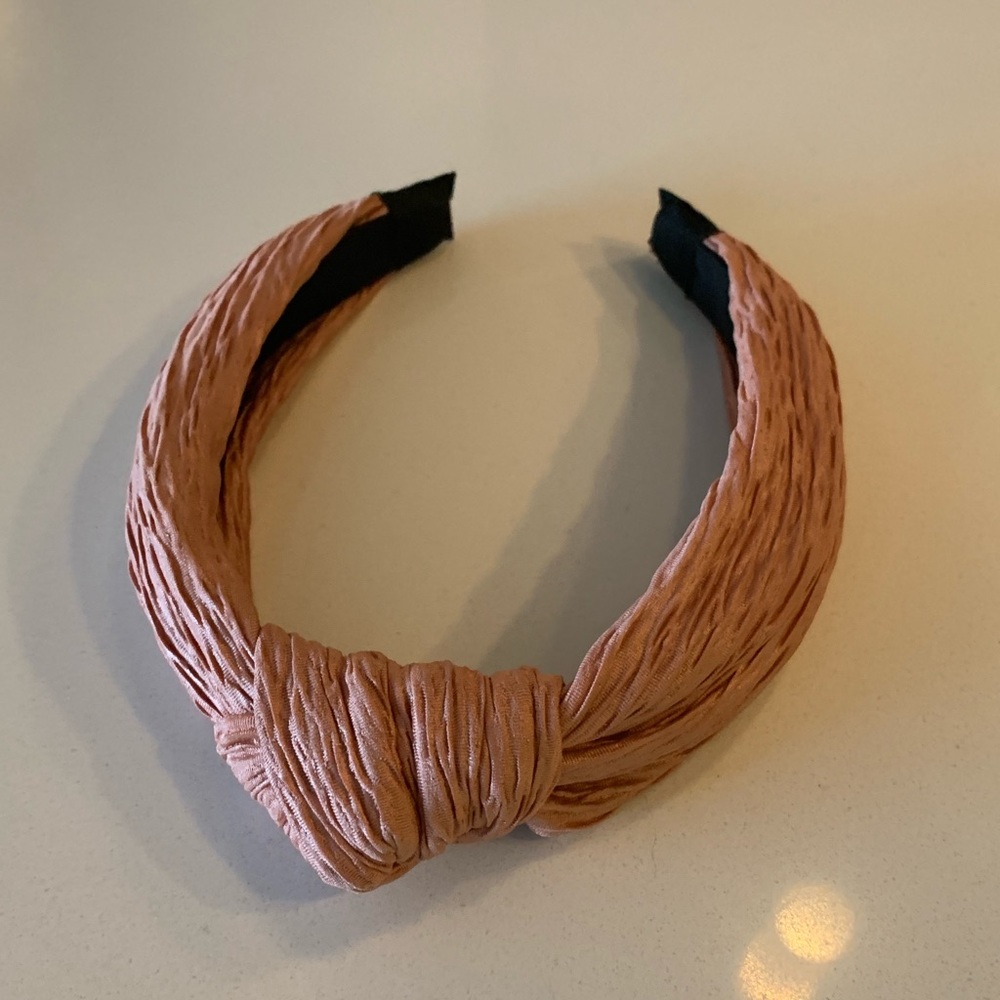 Knotted Pink Turban Headband